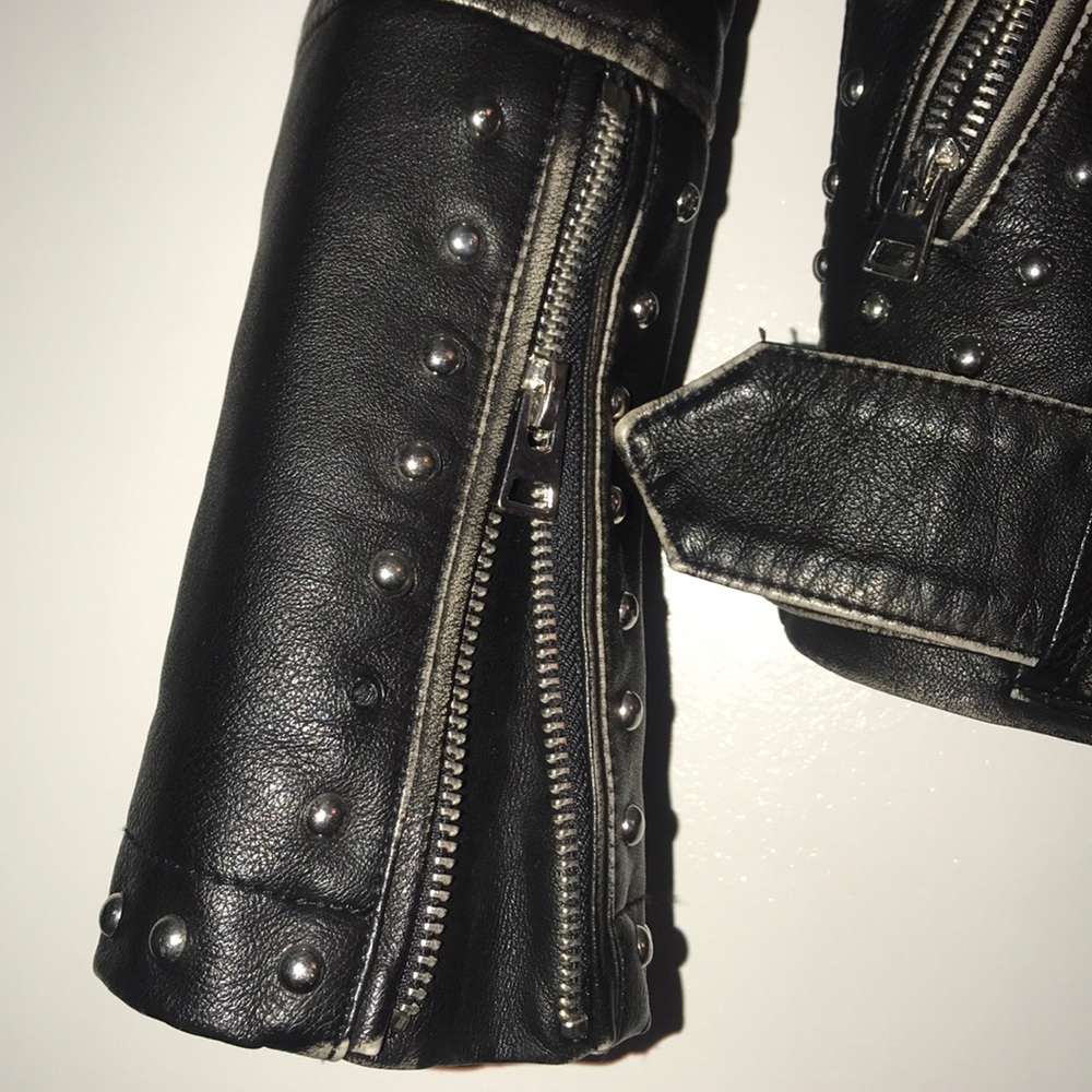 Top shop Naomi studded faux leather jacket - Picture 5 of 7